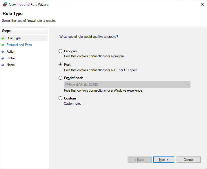 Advanced Windows Firewall